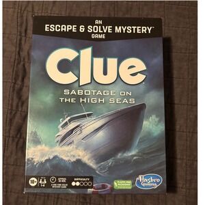Hasbro Clue Sabotage on the High Seas Escape and Solve Mystery Board Game F6110